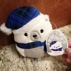 Brooke the Bear Fuzzy Squishmallow 5” with Hat